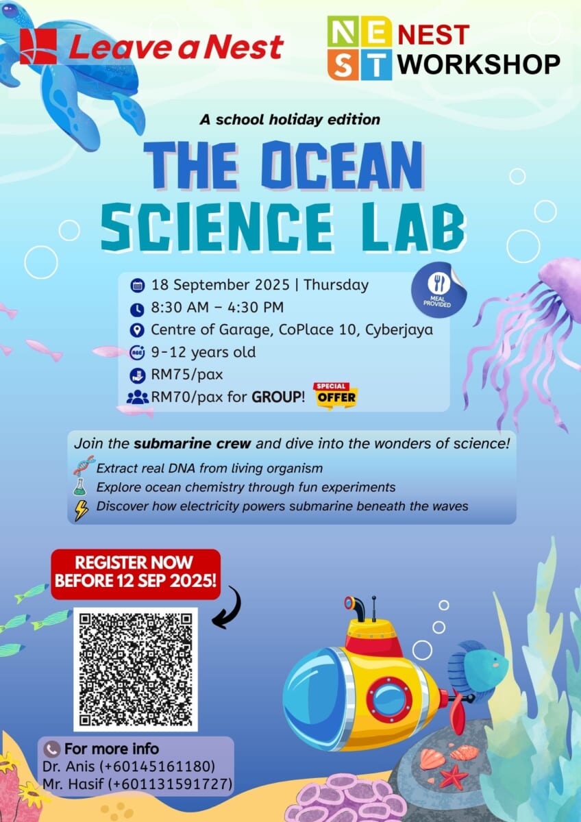NEST Workshop: The Ocean Science Lab is coming to you this school holiday!