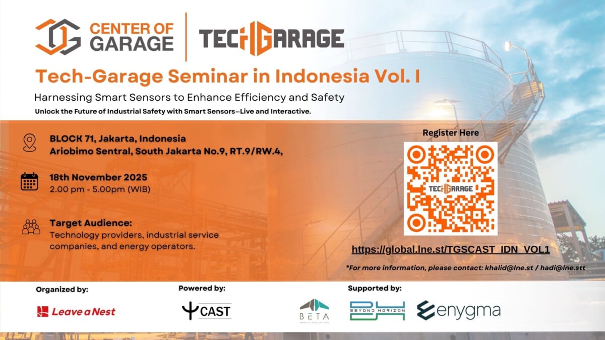 Tech-Garage Seminar in Indonesia Vol. I: Harnessing Smart Sensors to Enhance Efficiency and Safety