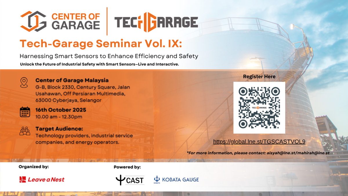 Tech-Garage Seminar Vol. IX: Harnessing Smart Sensors to Enhance Efficiency and Safety