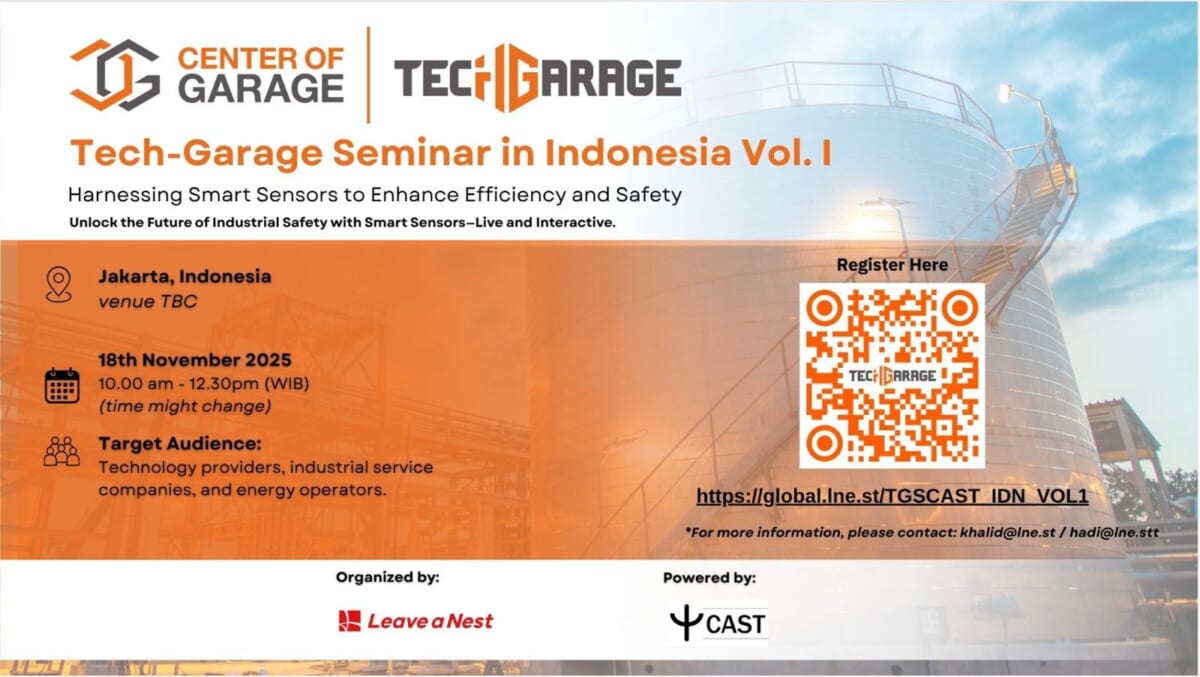 Tech-Garage Seminar in Indonesia Vol. I: Harnessing Smart Sensors to Enhance Efficiency and Safety