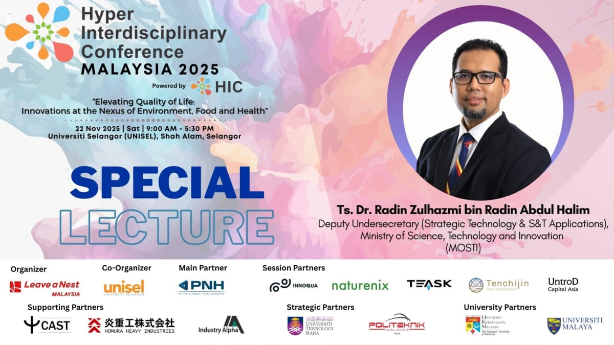 Special Lecture Spotlight at HIC MY 2025: Featuring Ts. Dr. Radin Zulhazmi, Deputy Undersecretary, MOSTI