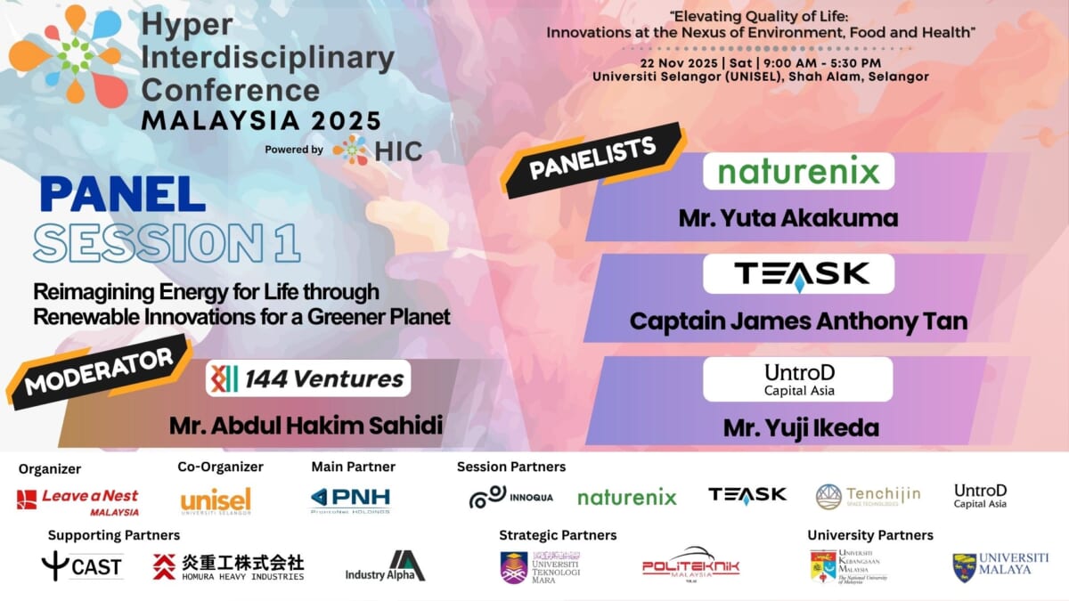 HICMY 2025: Introducing the Panelists for Panel Session 1 on Renewable Energy Innovation