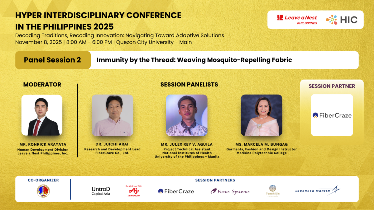Fighting Mosquito-Borne Threats with Next-Gen Fabric Innovation at the Hyper Interdisciplinary Conference in the Philippines 2025