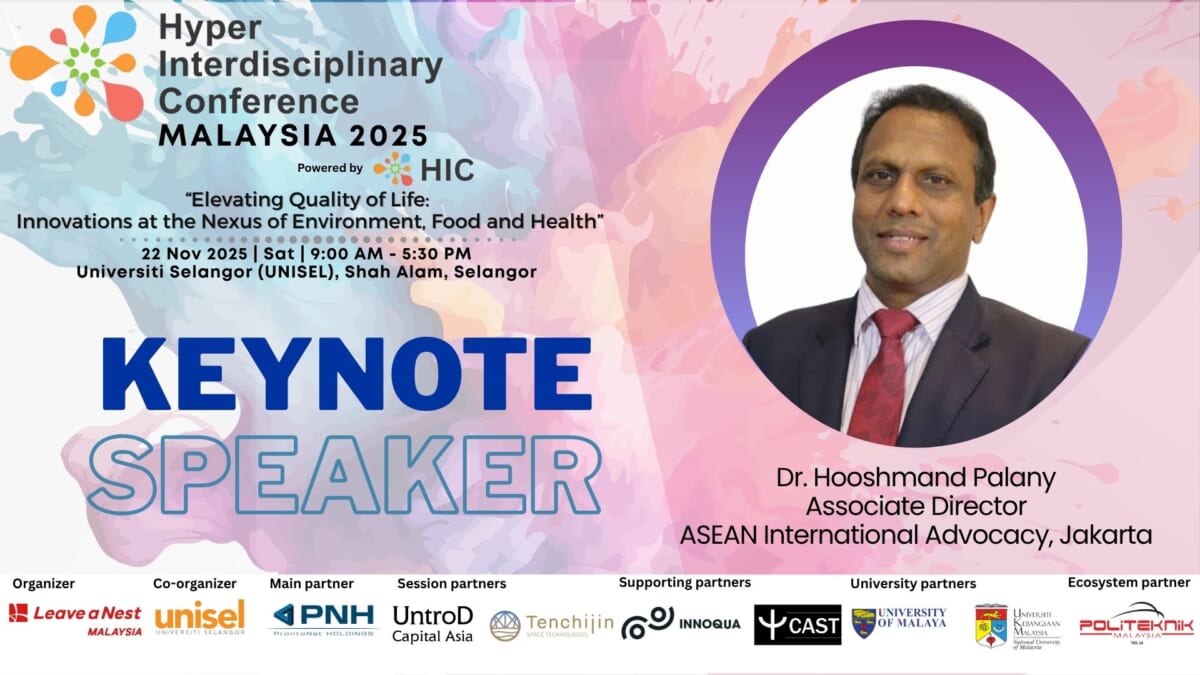 Dr. Hooshmand Palany to Deliver Keynote Address at HIC Malaysia 2025