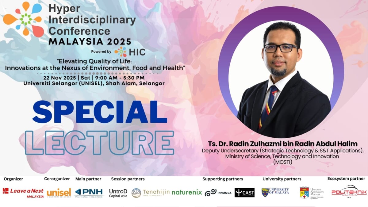 Special Lecture Spotlight at HIC MY 2025: Featuring Ts. Dr. Radin Zulhazmi, Deputy Undersecretary, MOSTI