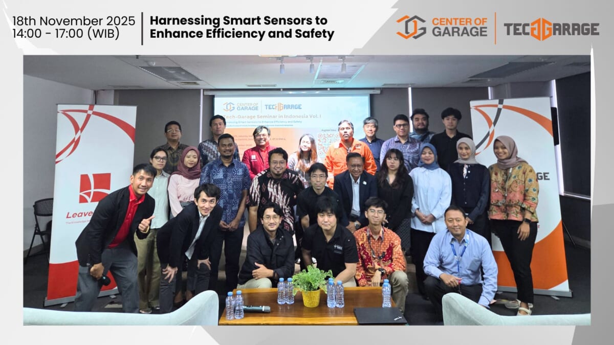 Tech Garage Seminar in Indonesia Vol. I Powered by CAST Inc. Accelerates Cross-Border Collaboration in Smart Sensor Technologies