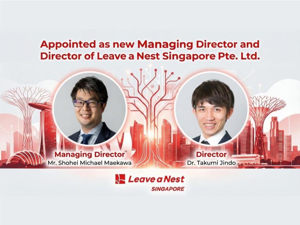 Leave a Nest Singapore Appoints New Managing Director and Director