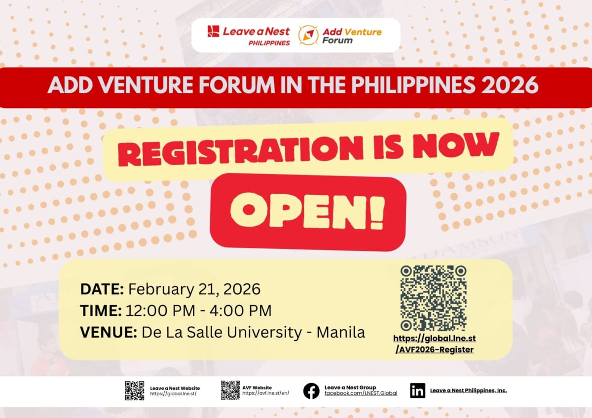 Venture into the Unknown, and Explore Career Possibilities Beyond the Familiar: Add Venture Forum in the Philippines 2026 is Now Open for Registration!