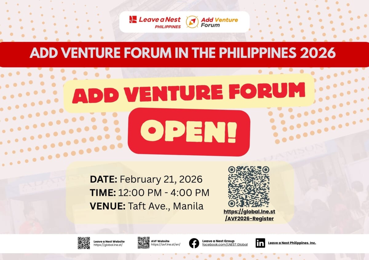 Venture into the Unknown, and Explore Career Possibilities Beyond the Familiar: Add Venture Forum in the Philippines 2026 is Now Open for Registration!
