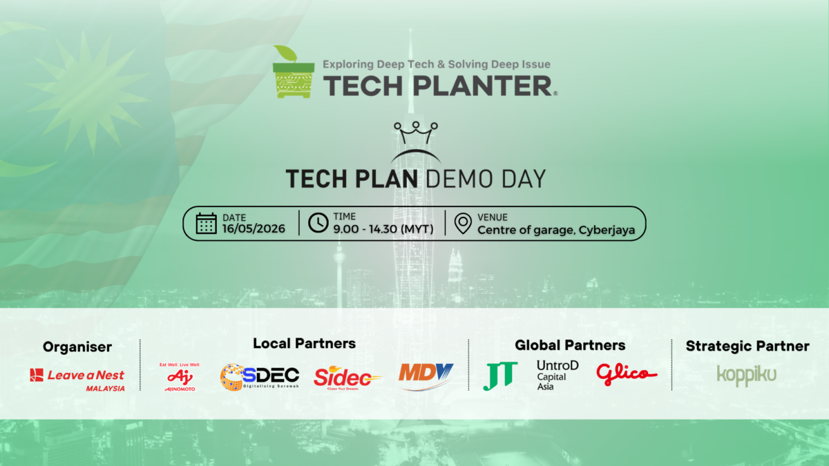 Announces Partners and Esteemed Panel of Judges for Upcoming TECH PLANTER Malaysia 2026 Demo Day