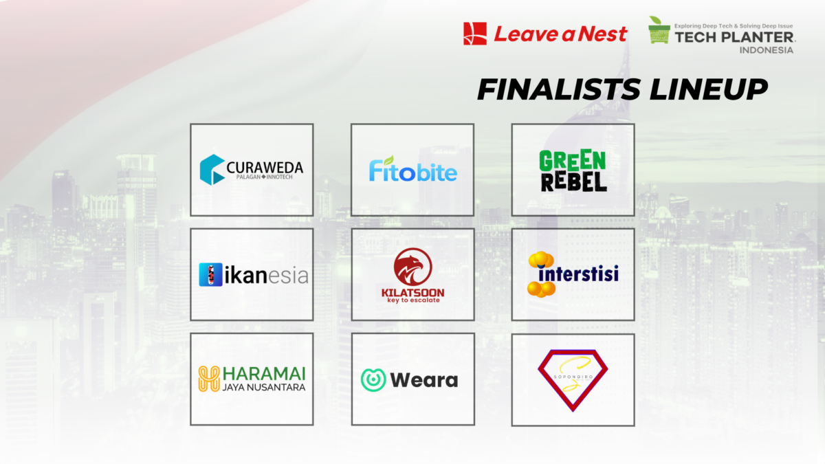 Official Finalist Lineup for TECH PLANTER in Indonesia 2026 Demo Day
