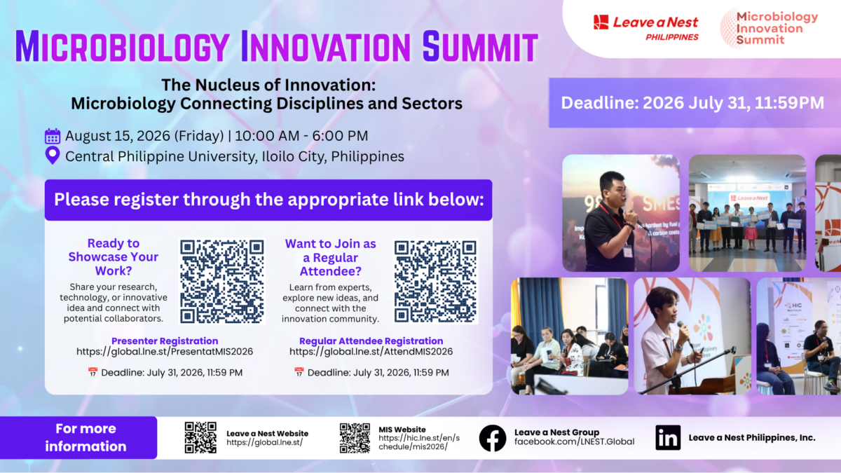 Advancing Microbial Innovation Across Sectors: The Microbiology Innovation Summit 2026 to Gather Researchers and Industry Leaders in Iloilo City