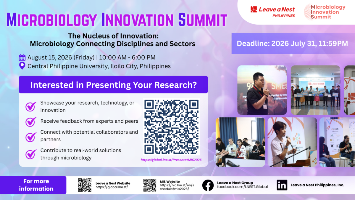 Advancing Microbial Innovation Across Sectors: The Microbiology Innovation Summit 2026 to Gather Researchers and Industry Leaders in Iloilo City