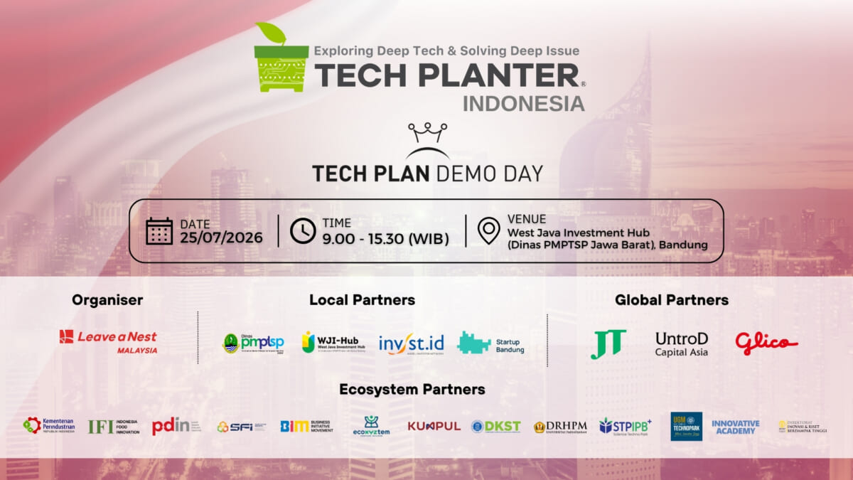 Experience Indonesia’s Deep Tech Innovation at TECH PLAN Demo Day 2026 this Saturday