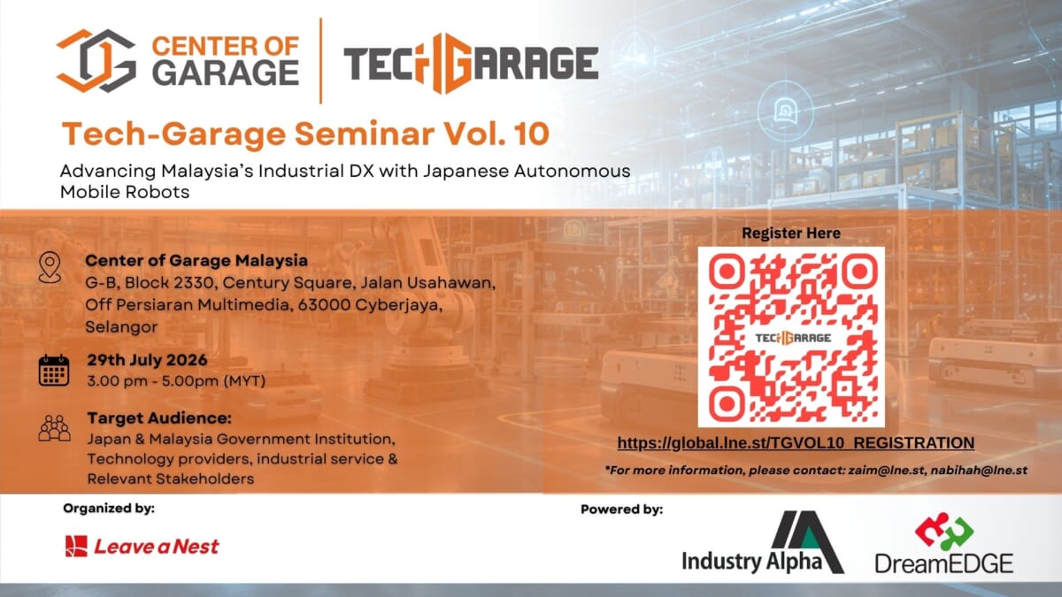 Tech-Garage Seminar Vol. 10: Advancing Malaysia’s Industrial DX with Japanese Autonomous Mobile Robots