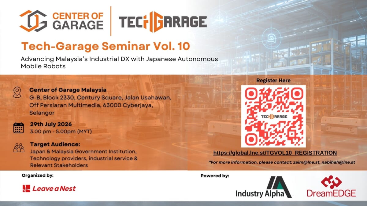 Tech-Garage Seminar Vol. 10: Advancing Malaysia’s Industrial DX with Japanese Autonomous Mobile Robots