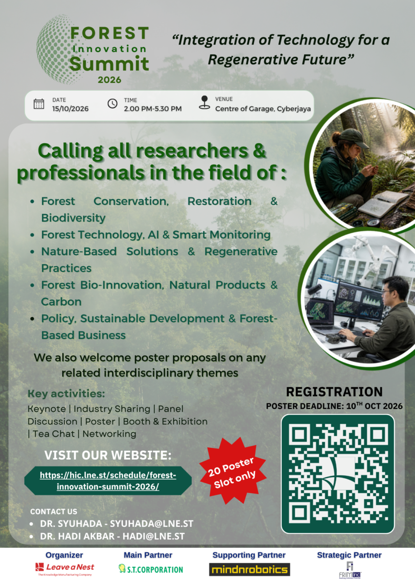 Leave a Nest Malaysia to Launch the First Forest Innovation Summit 2026