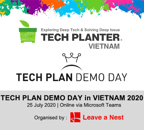 TECH PLAN DEMO DAY in VIETNAM 2020 Will Be Happening on This Saturday Online!