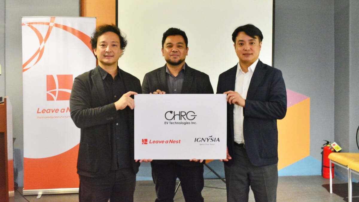 Leave a Nest and IGNYSIA Invest in Philippine EV Charging Startup CHRG