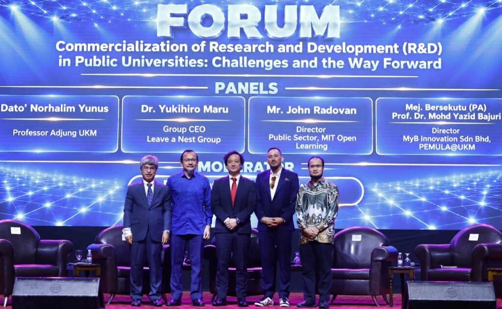 LEAVE A NEST GROUP CEO DR. YUKIHIRO MARU HIGHLIGHTS GLOBAL KNOWLEDGE MANUFACTURING AT UKM R&D COMMERCIALISATION FORUM